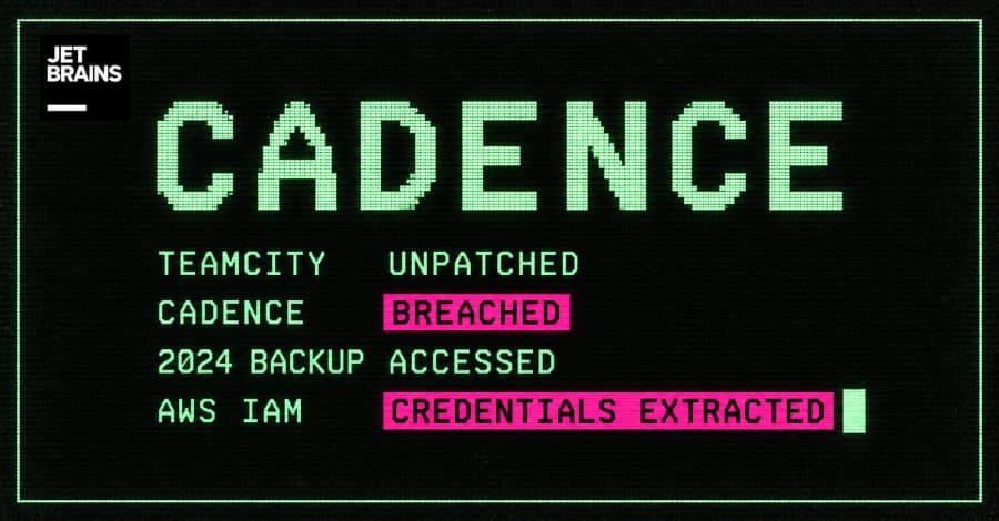 Atacantes vulneran JetBrains Cadence a través de TeamCity sin parches, extrayendo credenciales de AWS.