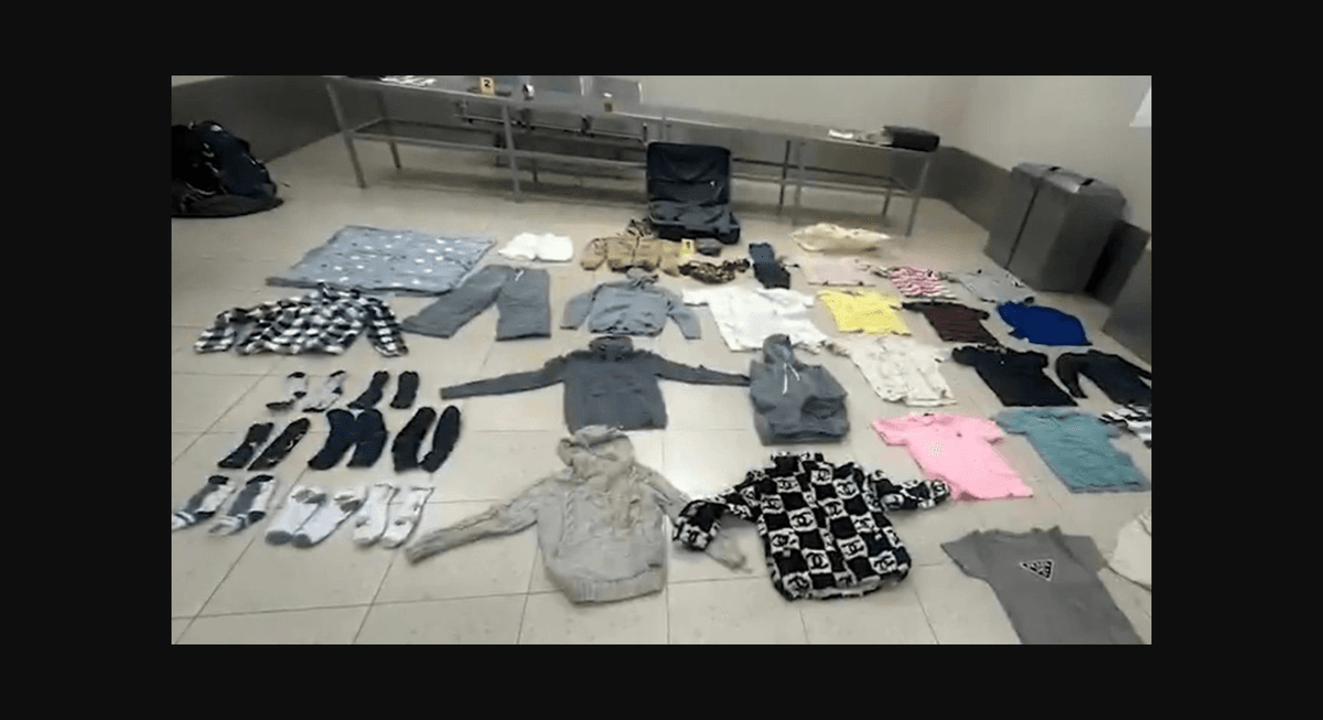 Cocaína oculta en ropa en camino a Europa