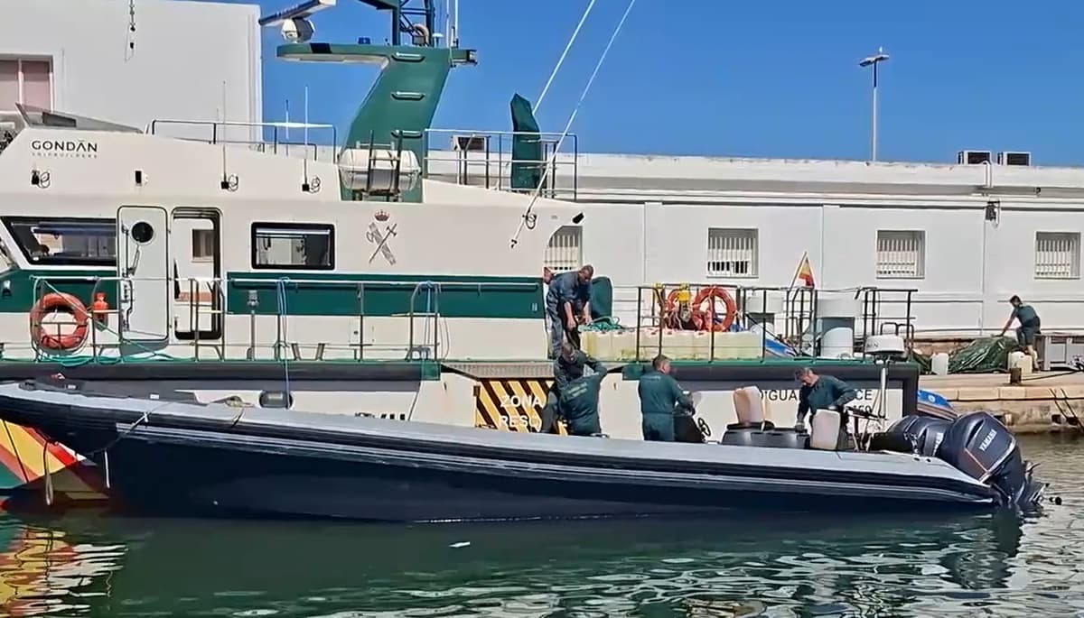 Lanchas de narcotráfico en Murcia, Isla Cristina, Huelva y Mazagón