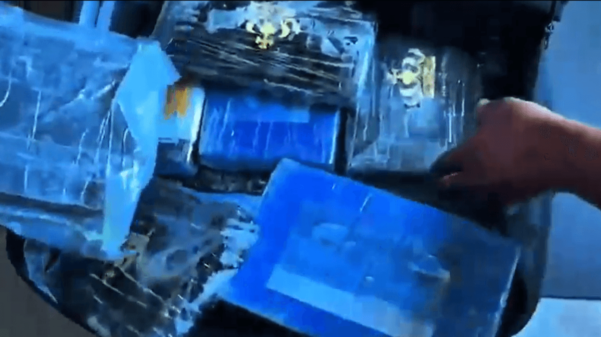 Cocaína de origen colombiano y hachís almacenado en un congelador en Roma