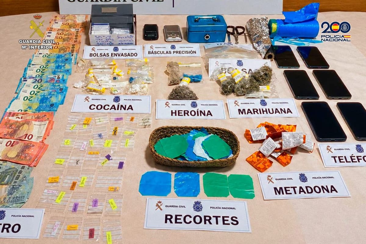 Desmantelan una agresiva organización con cinco arrestados y varias drogas en Ribeira